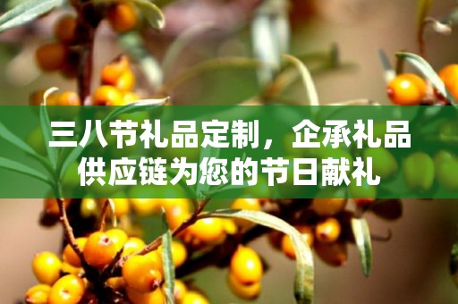 三八节礼品定制，企承礼品供应链为您的节日献礼